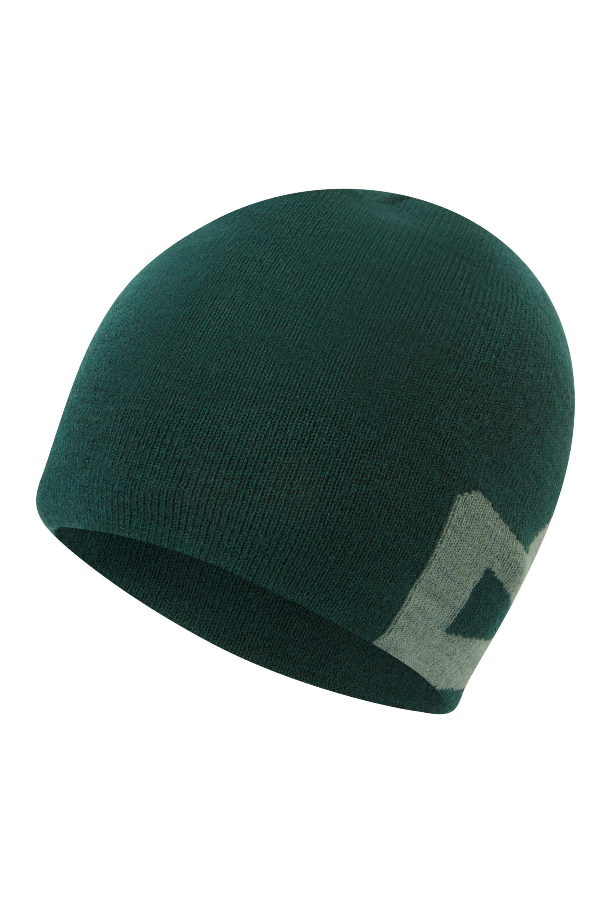 iapka MOUNTAIN EQUIPMENT Branded Knitted Beanie Mens Pine/Sage