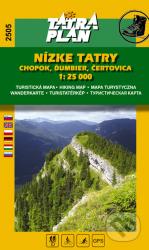 Turistick mapa TATRA PLAN Nzke Tatry - Chopok  1:25 000