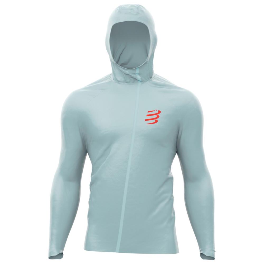 Bunda COMPRESSPORT Hurricane Waterproof 10/10 Jacket grey dawn