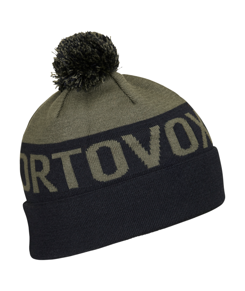 Čiapka ORTOVOX Bobble Knit Beanie dark wild herbs