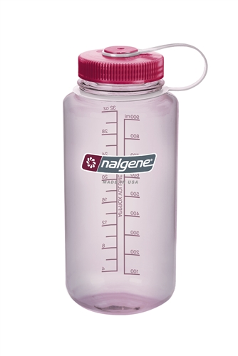 Fľaša NALGENE WM 1L clear pink/beet cap