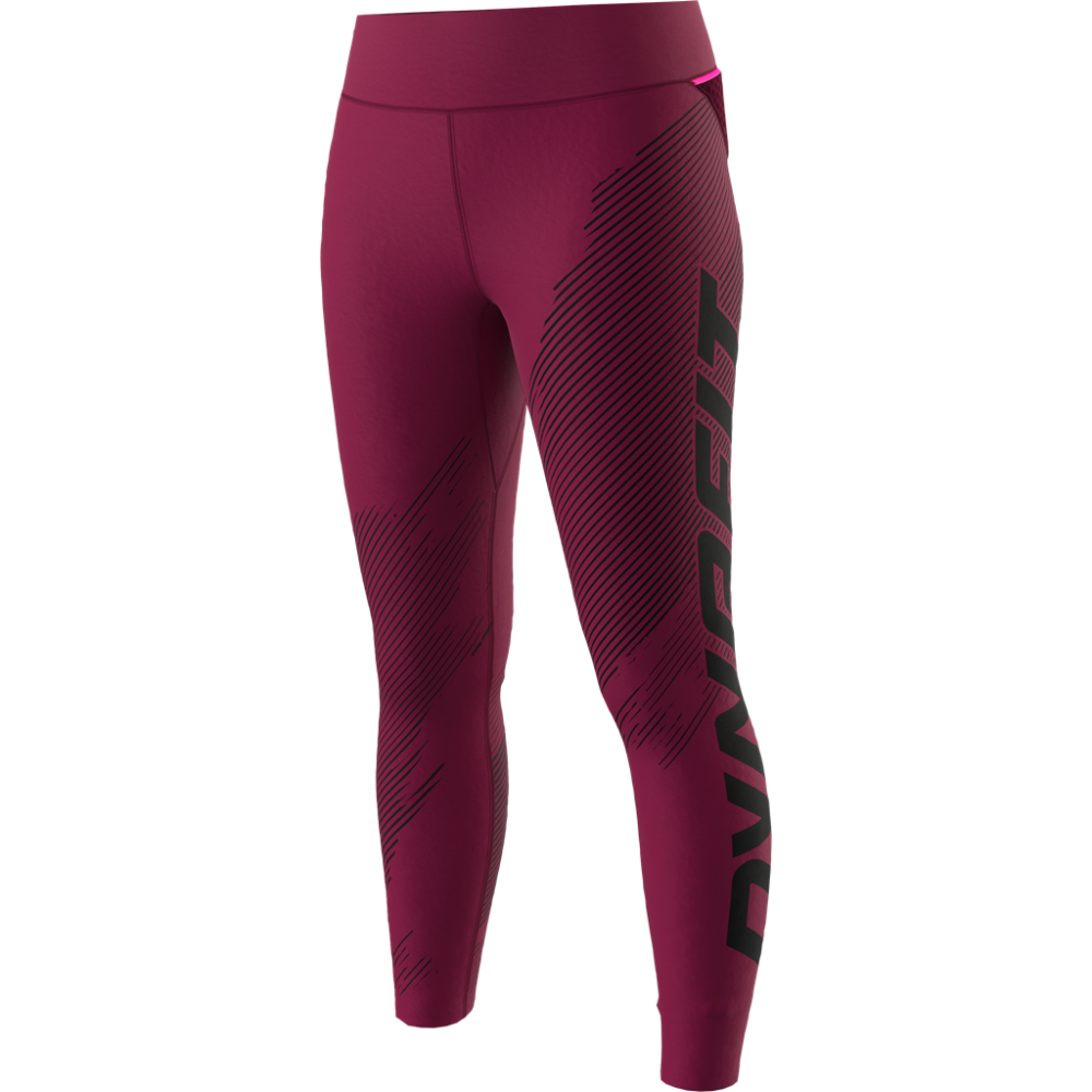 Legíny DYNAFIT Ultra Graphic Long tights W beet red