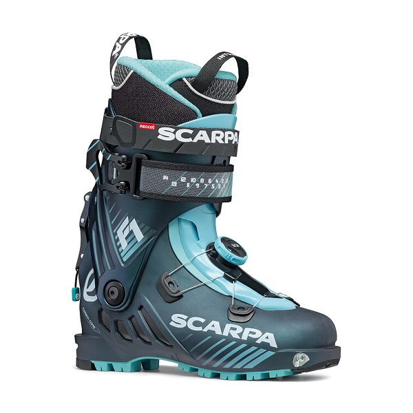 Skialpinistické lyžiarky SCARPA F1 antracite aqua woman
