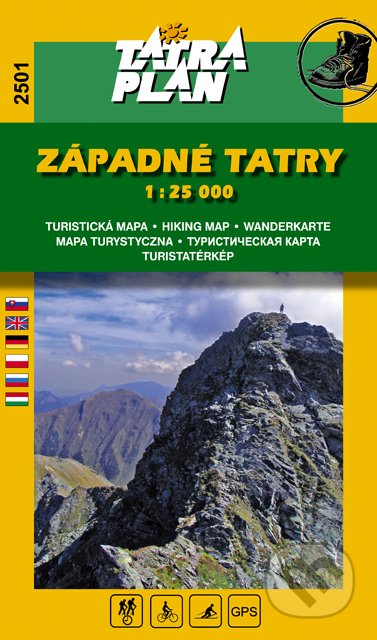Turistická mapa TATRA PLAN Západné Tatry 1:25 000