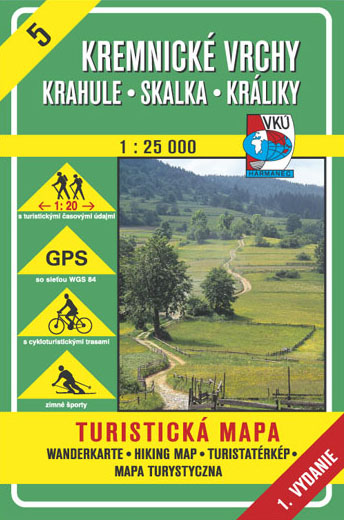 Turistická mapa TATRA PLAN Kremnické Vrchy Skalka 1:25 000