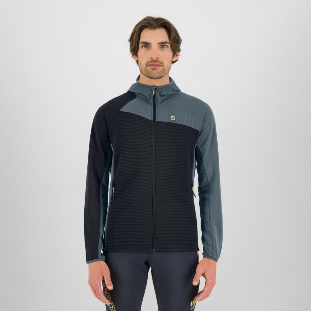 Mikina KARPOS Averau F Zip Hoodie vulcan/dark slate