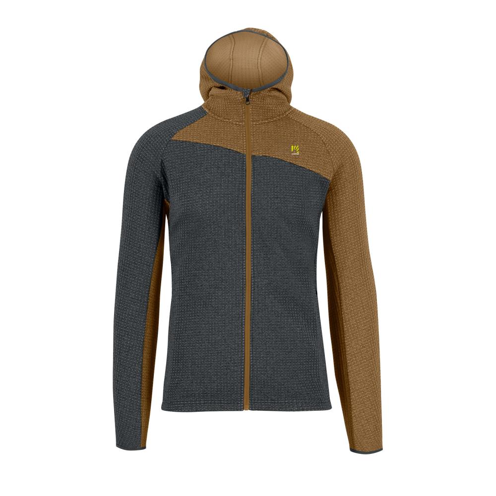 Mikina KARPOS Averau F Zip Hoodie woodl.gray/bronze