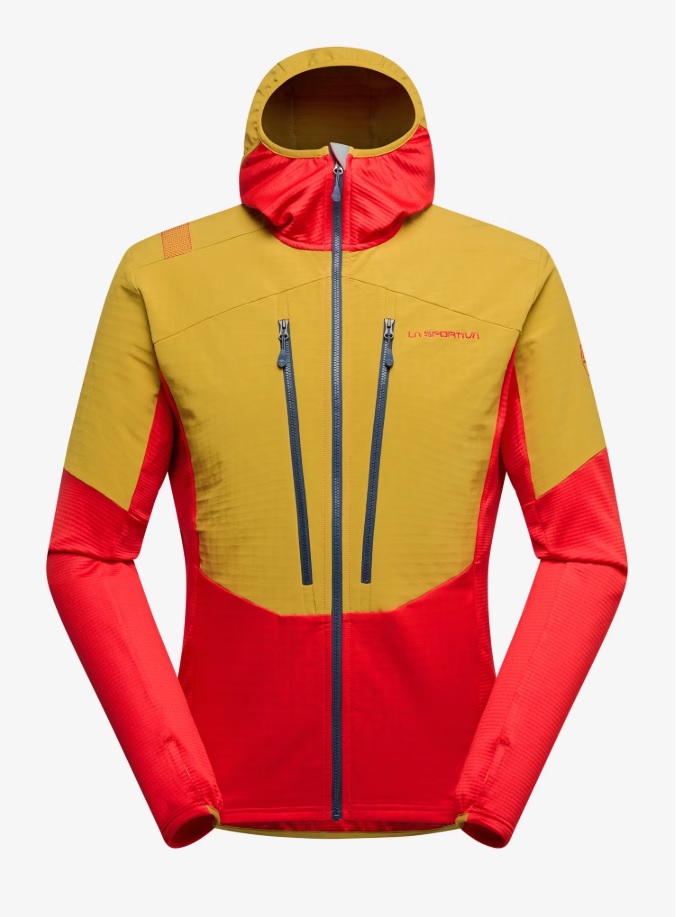 Mikina LA SPORTIVA Session Tech Hoody M savana/mountain red