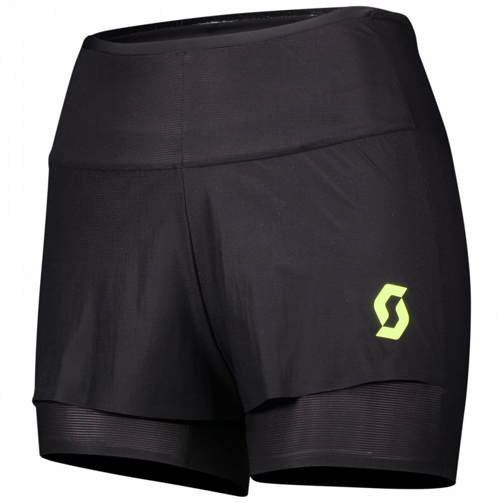 Nohavice SCOTT Hybrid shorts W´s RC Run kinetech black/yellow