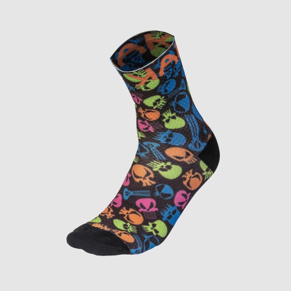 Ponoky KARPOS Green fire socks multicolor