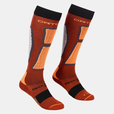 Ponožky ORTOVOX Ski rock n wool long socks M clay orange