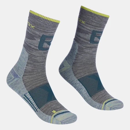 Ponožky ORTOVOX Alpinist Pro Compr Mid socks grey blend