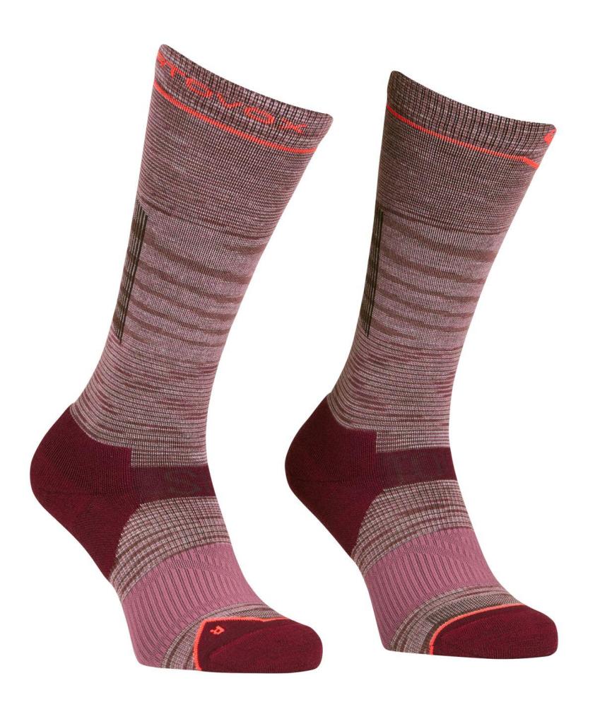 Ponožky ORTOVOX Ski Tour Light Compression Long Socks W mountain rose