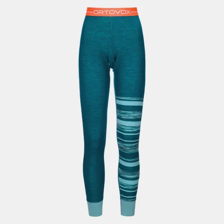 Termo nohavice ORTOVOX W´s 210 Supersoft pants pacific green