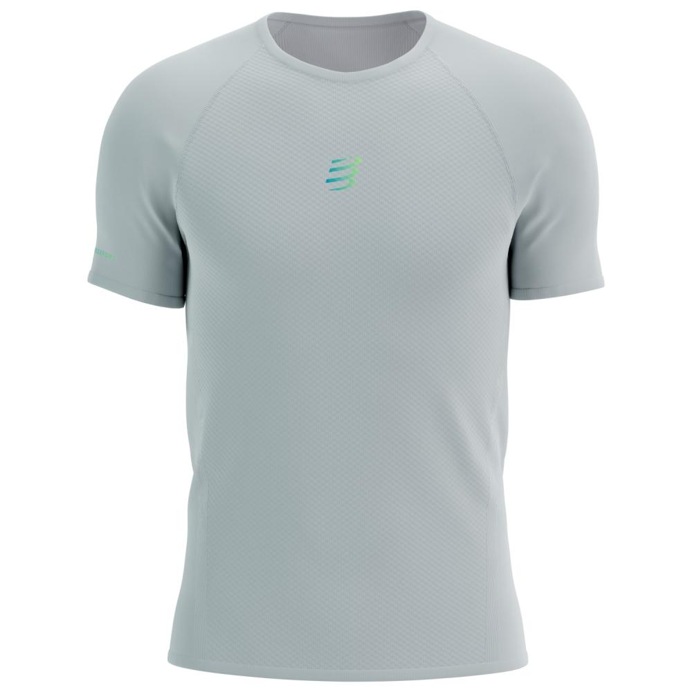 Tri�ko COMPRESSPORT Trail Racing SS Tshirt M gray violet