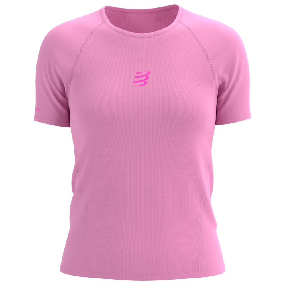 Tri�ko COMPRESSPORT Trail Racing SS Tshirt W begonia