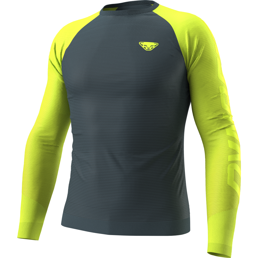 Tri�ko DYNAFIT Ultra S-Tech LS Tee M ultra yellow