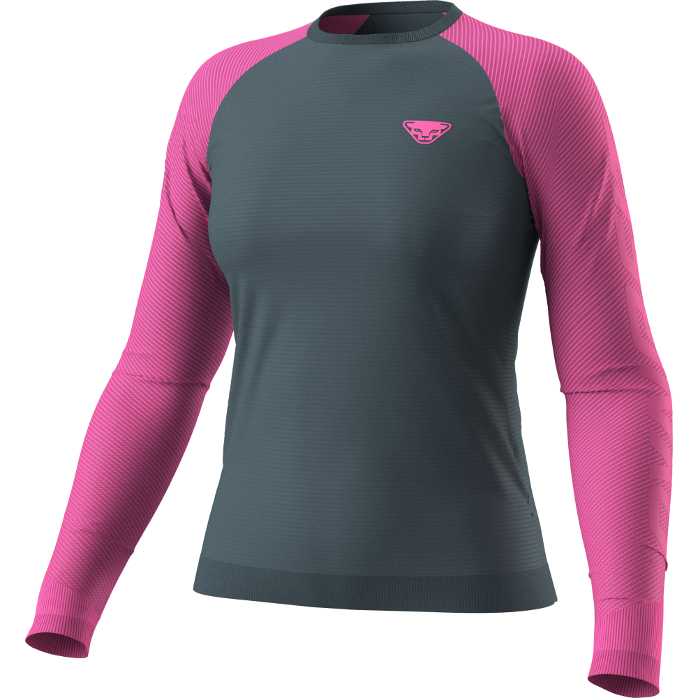 Tri�ko DYNAFIT Ultra S-Tech LS Tee W pink glo