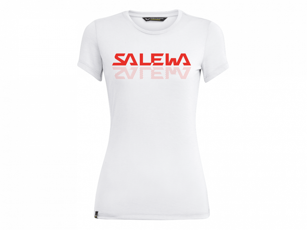 Tričko SALEWA Graphic Dry W t-shirt optical white