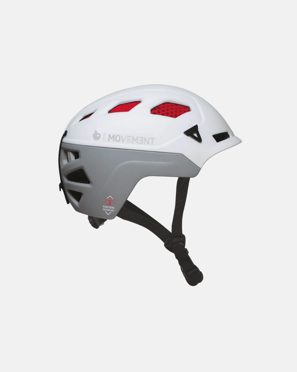 Prilba MOVEMENT 3Tech Alpi grey white/carmin 