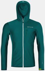 Mikina ORTOVOX Fleece Light Grid Hooded JKT pacific green