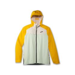 Bunda BROOKS High Point WP Jacket M green/lemon