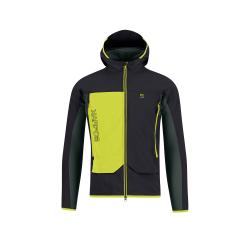 Bunda KARPOS Pizzo Bianco Jacket black/woodl.gray/acid lime