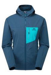 Bunda Echo Hooded Jacket W majolica blue/topaz