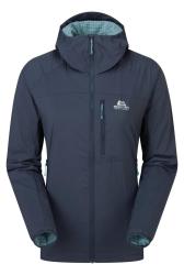 Bunda MOUNTAIN EQUIPMENT Aerotherm Hooded Jacket W blue nights