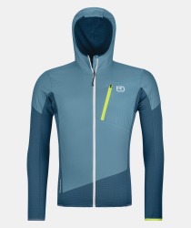 Bunda ORTOVOX Ladiz Hybrid JKT petrol blue