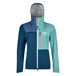 Bunda ORTOVOX W�s Ortler jacket petrol blue