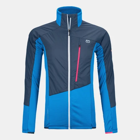 Bunda ORTOVOX Ws Westalpen hybrid jacket safety blue