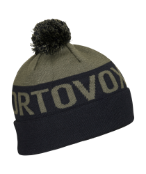 iapka ORTOVOX Bobble Knit Beanie dark wild herbs