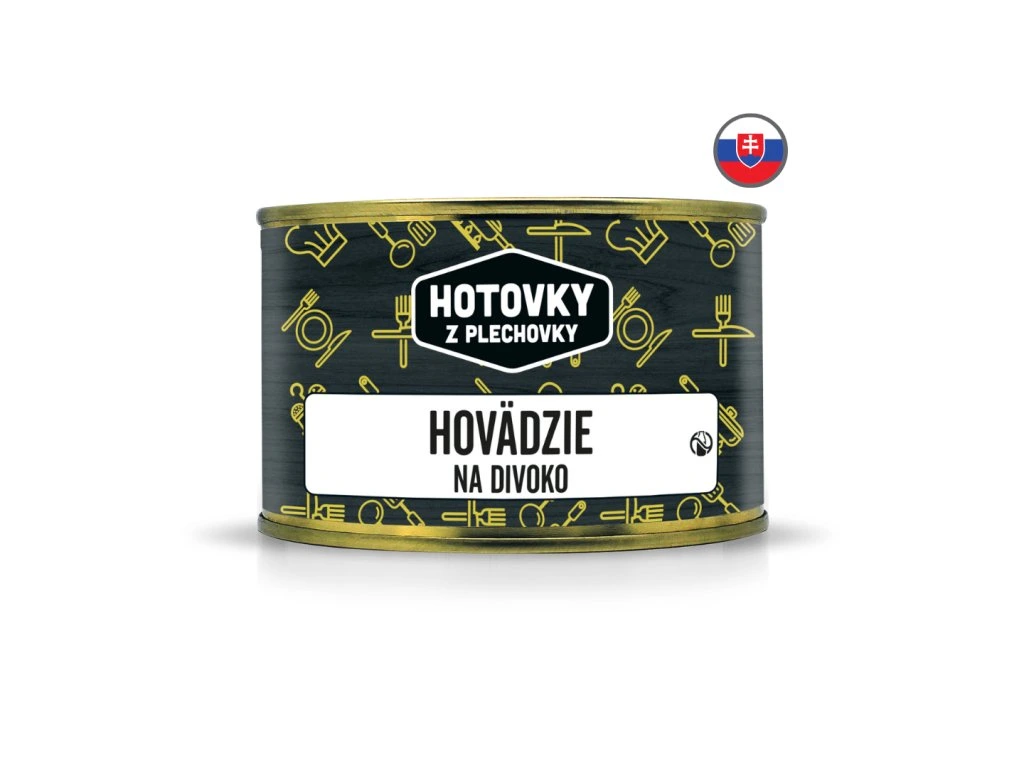 Hovdzie na divoko HOTOVKY Z PLECHOVKY 400g