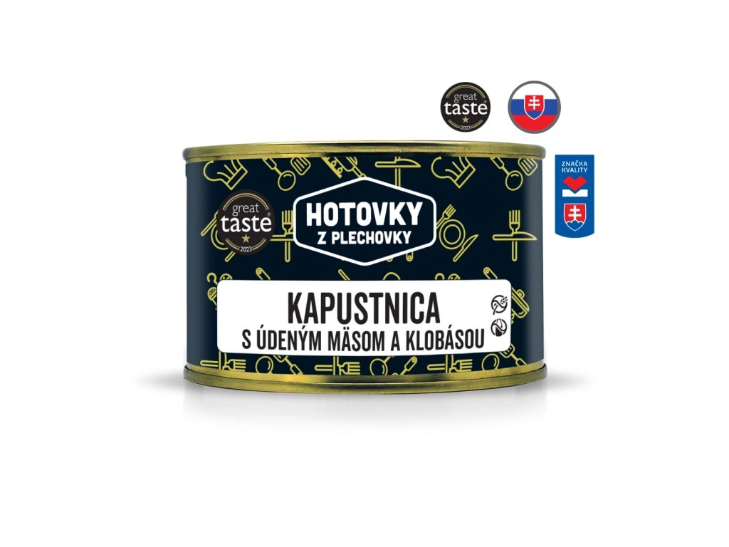 Kapustnica s ud.msom a klovsou HOTOVKY Z PLECHOVKY 400ml 615
