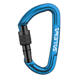 Karabna SALEWA Hot G3 screw carabiner blue