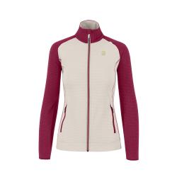 Mikina KARPOS Ambrizzola W Full-Zip pristine/beet red