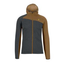 Mikina KARPOS Averau F Zip Hoodie woodl.gray/bronze