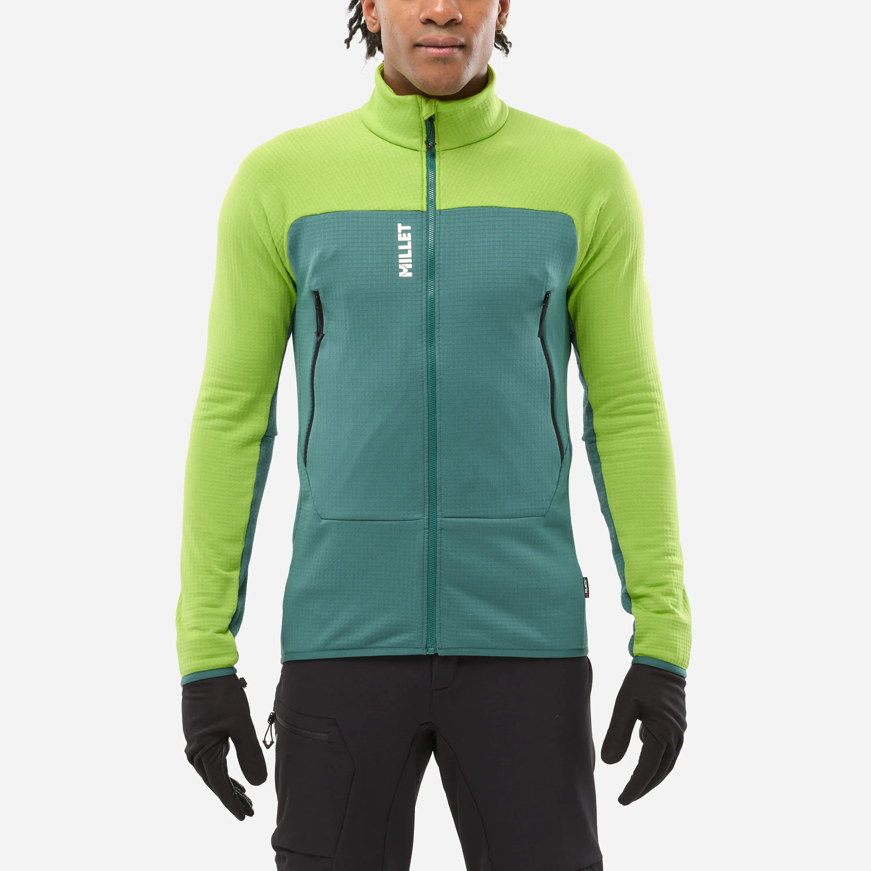 Mikina_Millet_Fusion_Grid_M_macaw_green_bottle_3 Mikina_Millet_Fusion_Grid_M_macaw_green_bottle_3