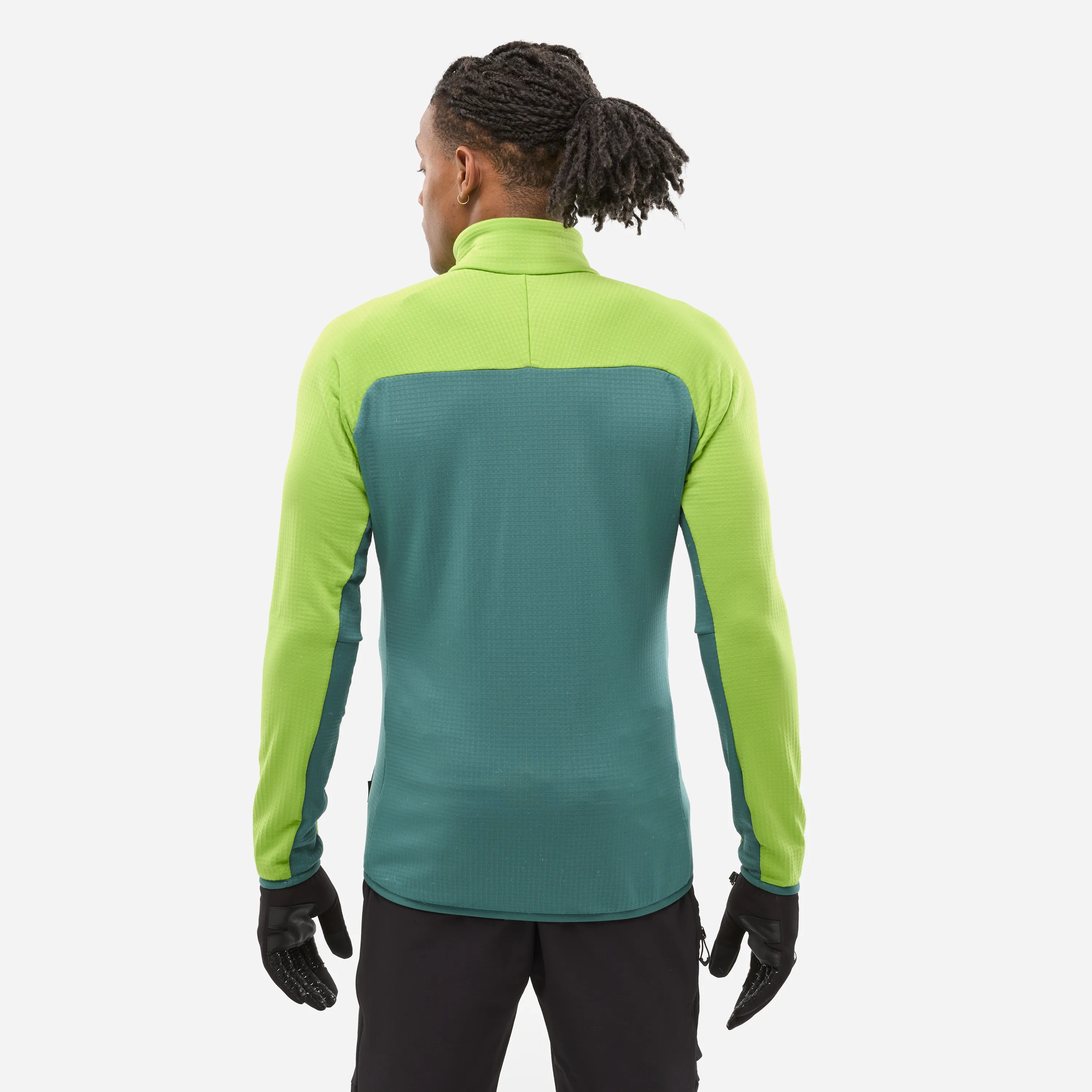 Mikina_Millet_Fusion_Grid_M_macaw_green_bottle_4 Mikina_Millet_Fusion_Grid_M_macaw_green_bottle_4