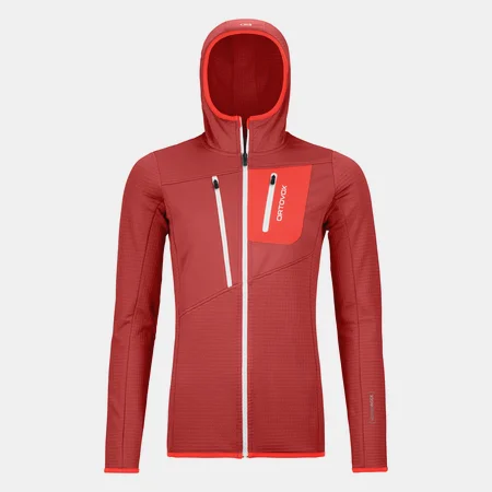 Mikina ORTOVOX W�s Fleece grid hoody blush