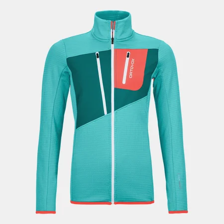 Mikina ORTOVOX W�s Fleece Grid Jacket ice waterfall