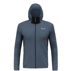 Mikina SALEWA Lavaredo Hemp M hooded JKT java blue