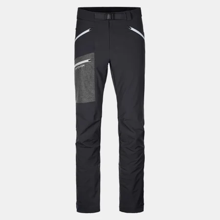 Nohavice ORTOVOX Cevedale Pants black raven