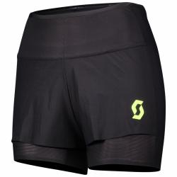 Nohavice SCOTT Hybrid shorts Ws RC Run kinetech black/yellow