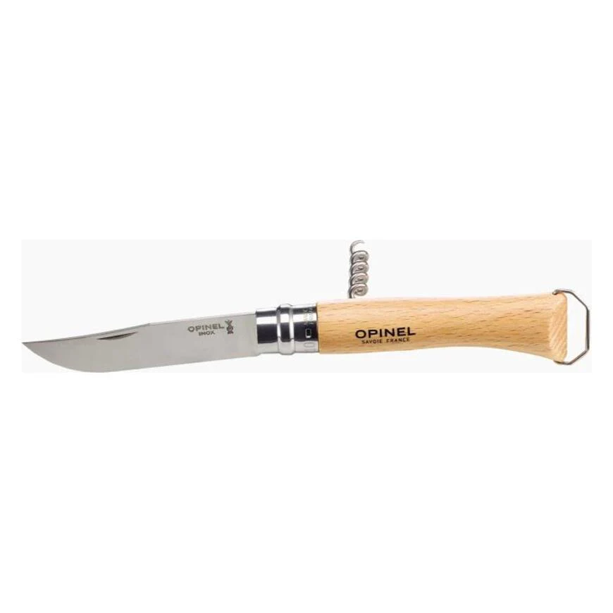 N�� OPINEL N�10 Inox s v�vrtkou a otv�rakom na f�a�e