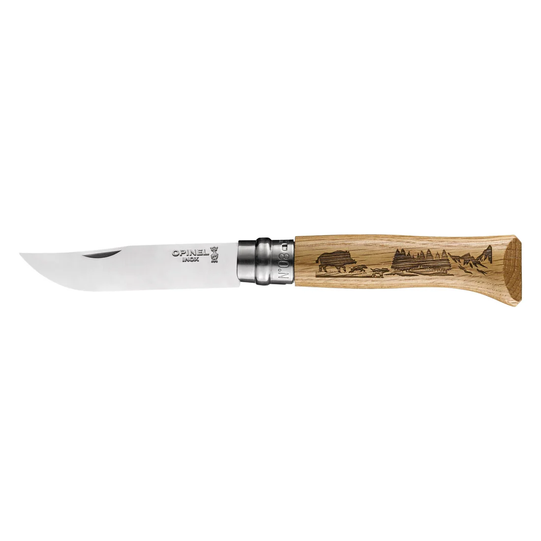 N�� OPINEL N�08 Inox Animalia motiv kanec