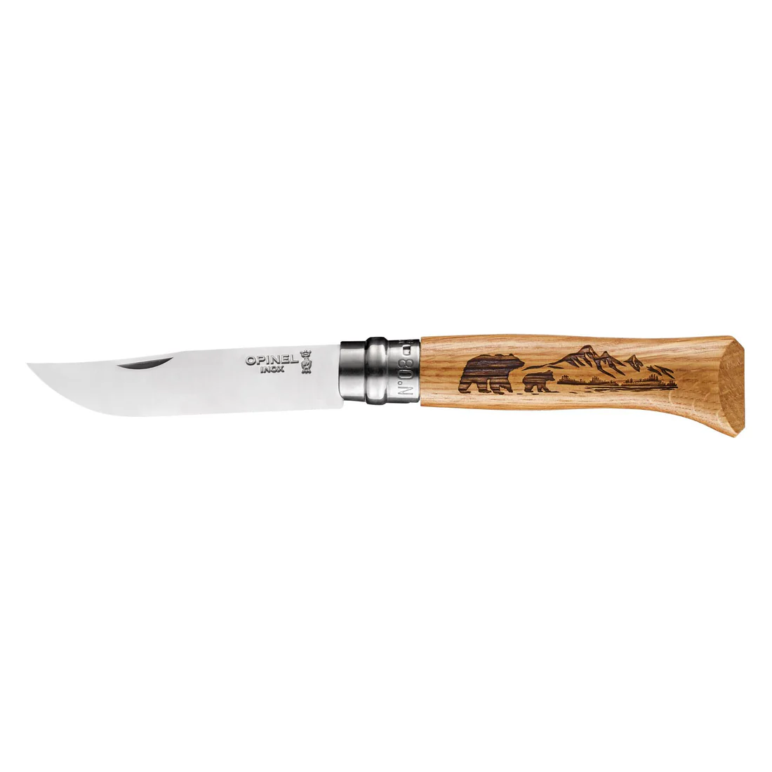 N�� OPINEL N�08 Inox Animalia motiv medve�