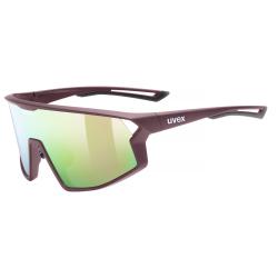 Okuliare UVEX Skyryse burgundy matt/mirror rose S3