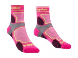 Pono�ky BRIDGEDALE Trail Run UL T2 CS 3/4 Crew wmn pink